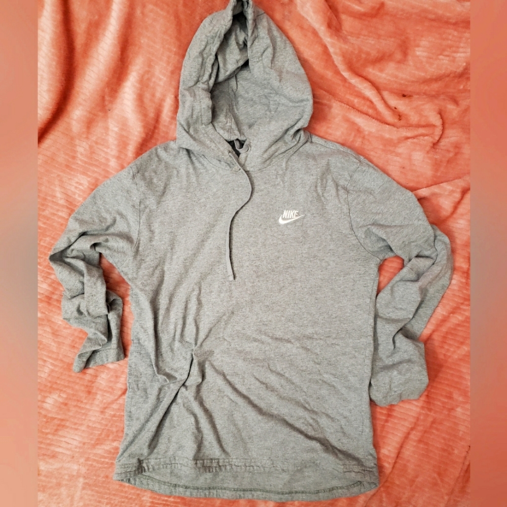 Men’s Nike Swoosh Lightweight Pullover Embroidered Logo Spell Out Hoodie Size s